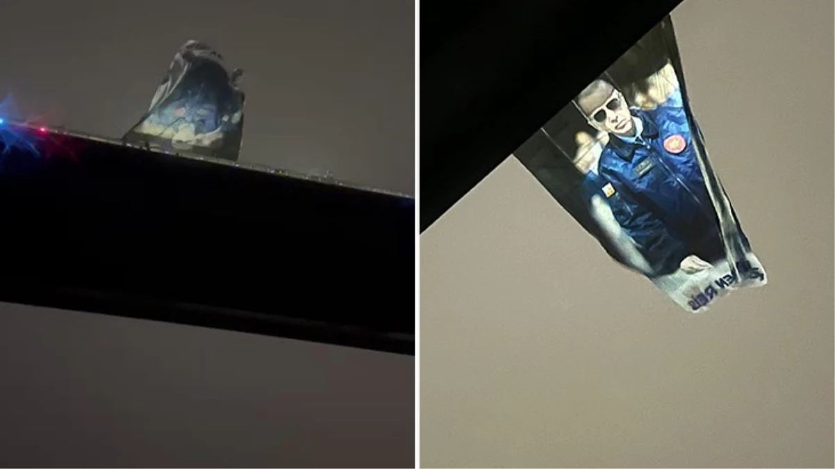 Köprüye Asılan Dev Poster